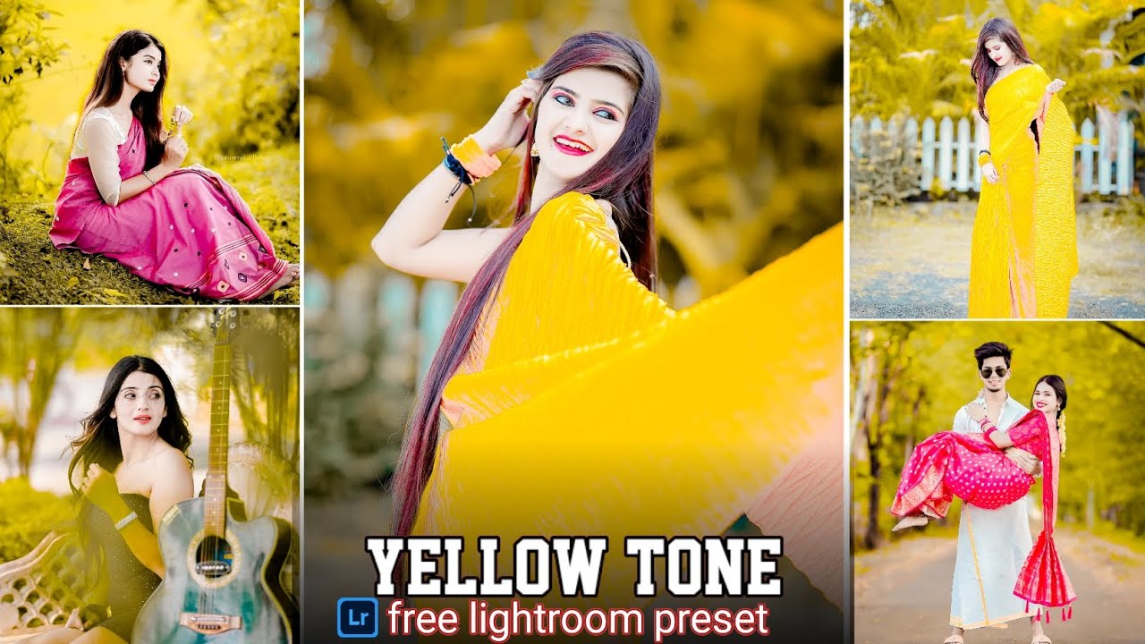 yellow tone lightroom preset