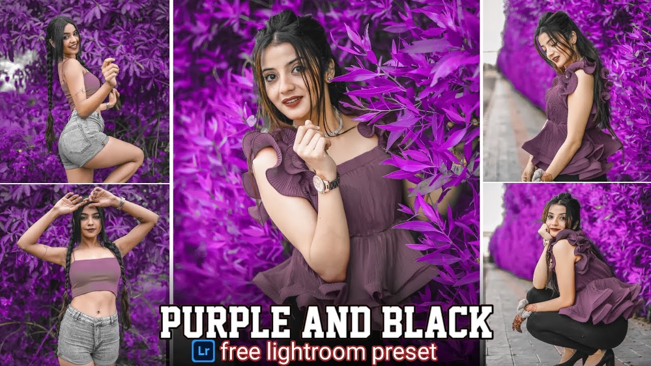 Purple And Black Tone Lightroom Preset