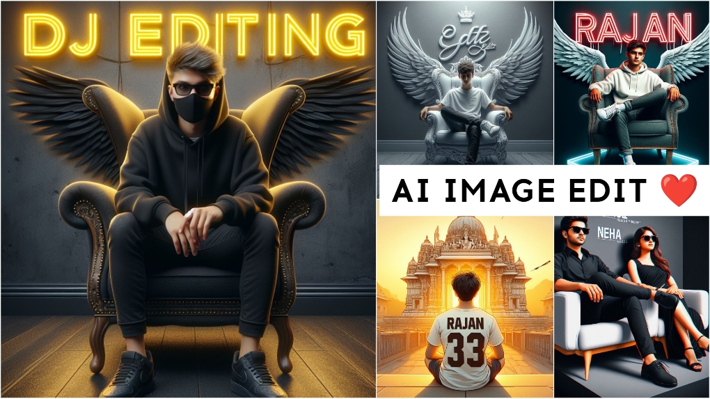 How To Create 3D Ai Wings Name Image | Bing Image Creator Trending Prompts