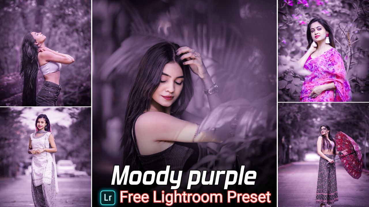 Moody purple tone lightroom preset free download