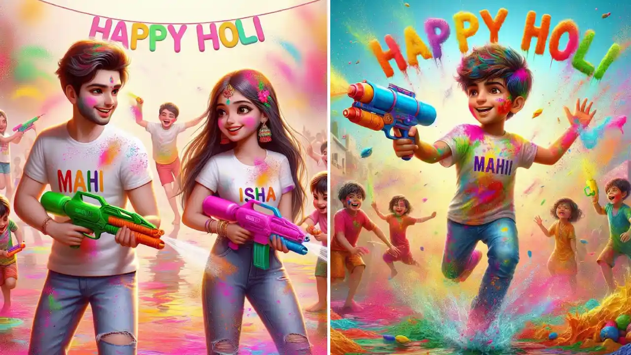 Create Happy Holi 3D AI Photos with Bing Image Creator Text Prompts