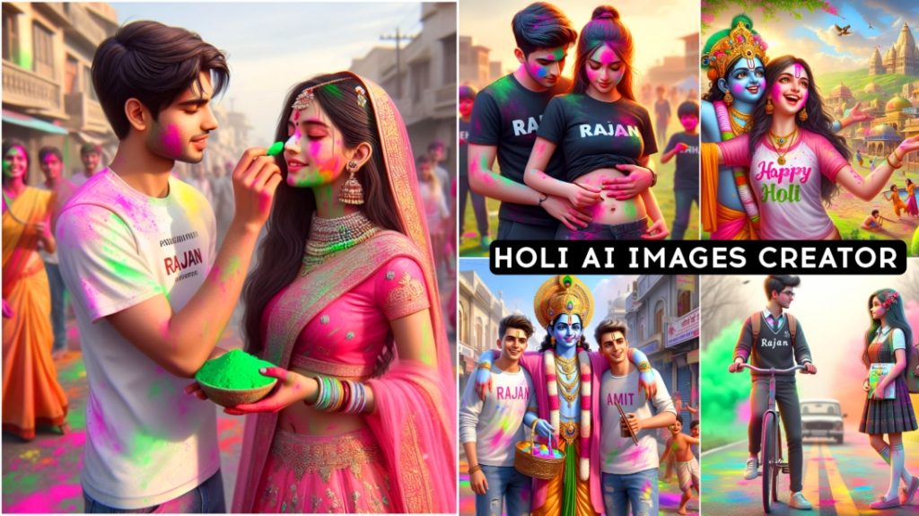 Happy Holi Ai Photo Generator | Holi Ai Photo Editing Bing Prompt