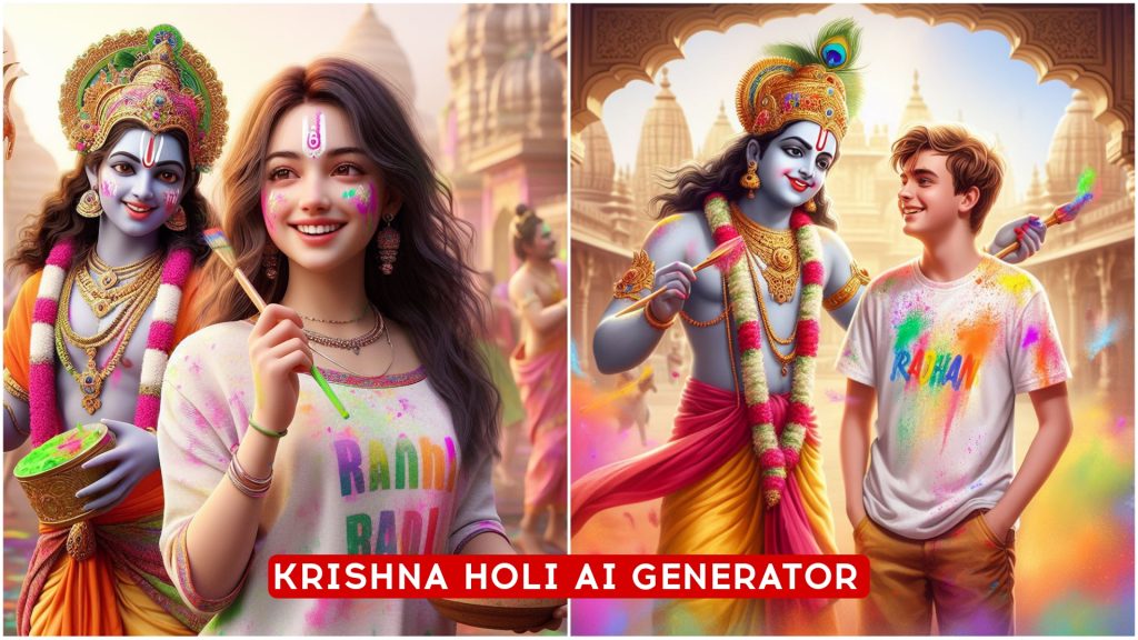 Krishna Holi 3D Images Ai Photo Generator – Bing Image Creator