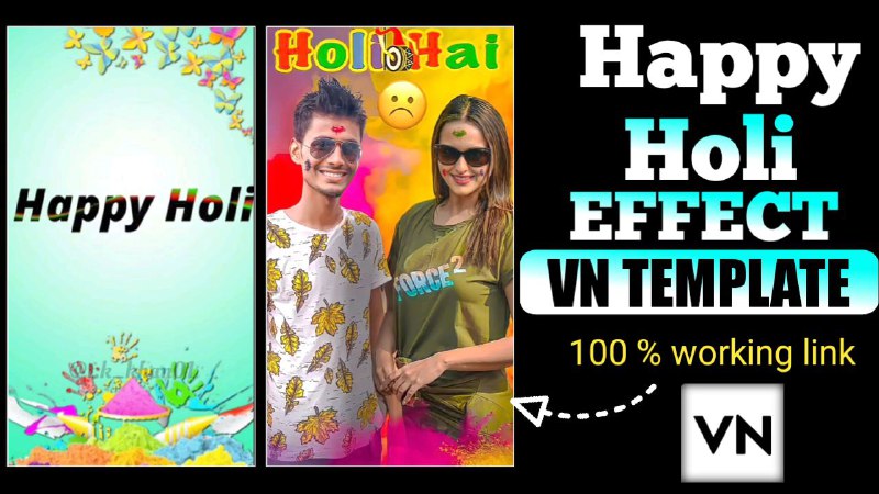 Happy Holi VN Template Qr Code link 2024