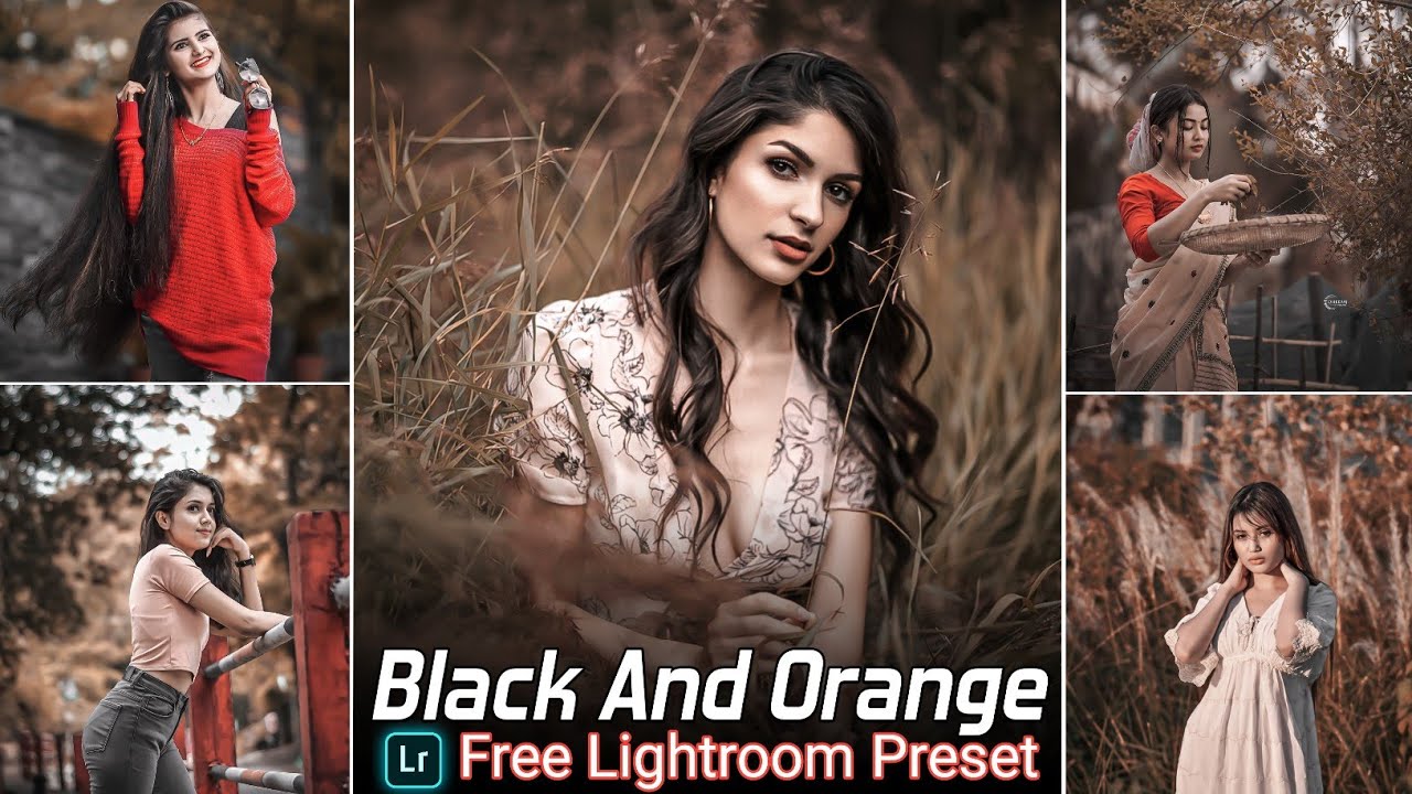Black And Orange Lightroom Preset Free Download
