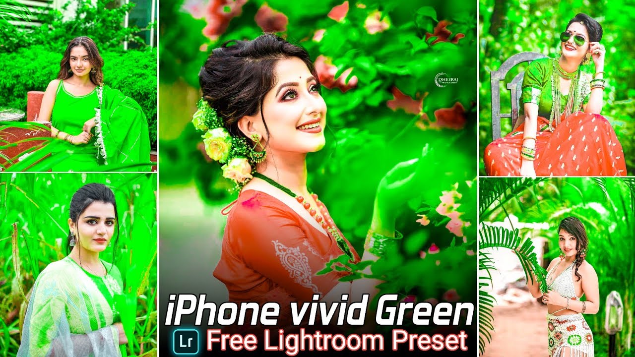 iPhone Vivid Green Lightroom Preset Free Download