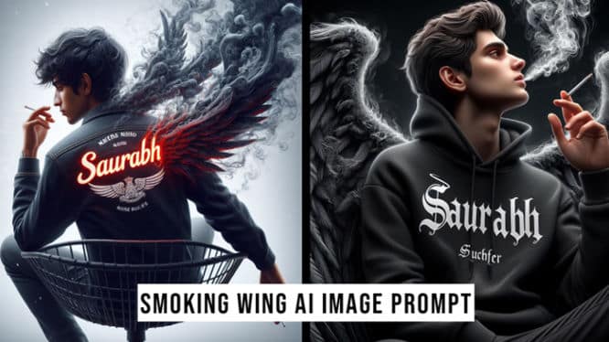 Smoking wing ai image prompt generator
