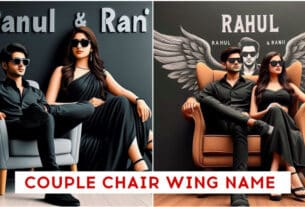 3D Couple Chair Wings Name Image Photo Editing Link 2024 | Bing Image Creator
