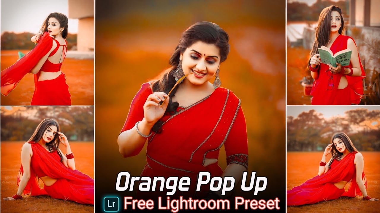 Orange Pop Up Tone Lightroom Presets Free Download